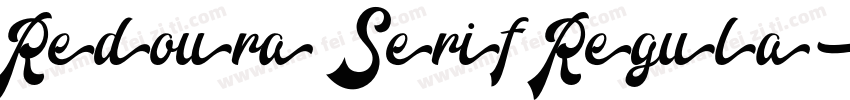 Redoura Serif Regula字体转换